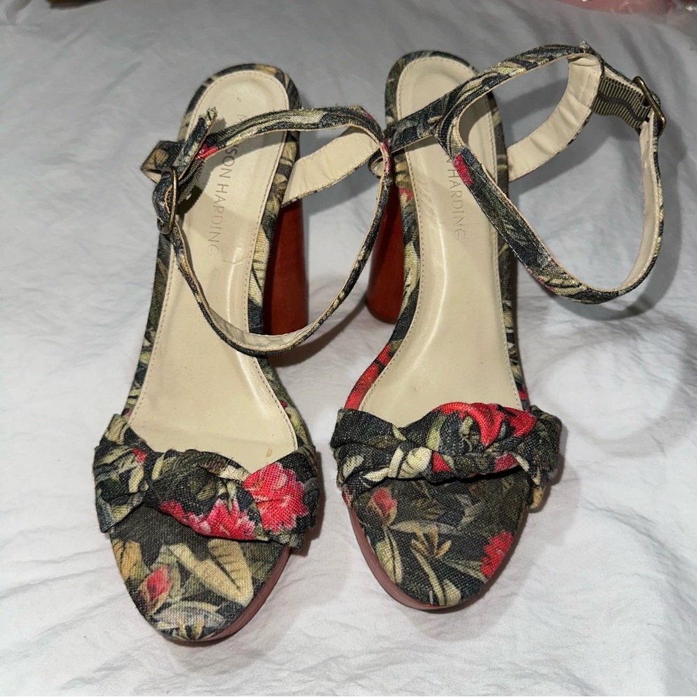 Floral Print Madison Harding Women’s Sandal Heels